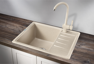 Мойка кухонная Granula Standart 5803, БЕЖЕВЫЙ